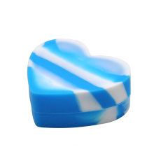 18ML Small Silicone Wax Dabs Oil Jars Container Case Wax Mold Heart Shape Design Smoking accessories